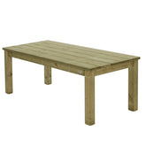 mooie tuin tafel lekker ruim tuintafel terrastafel staat overal leuk FSC gekeurd recyclebaar gaat lang mee